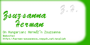 zsuzsanna herman business card